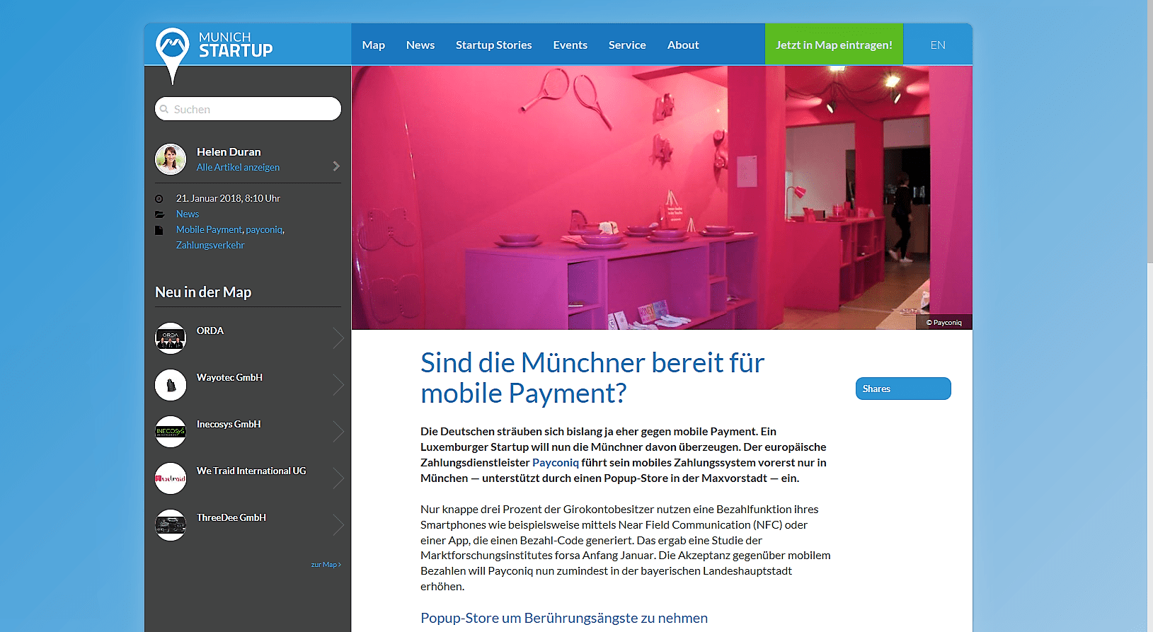 Branchen-Fachinformationsdienst Munich Startup