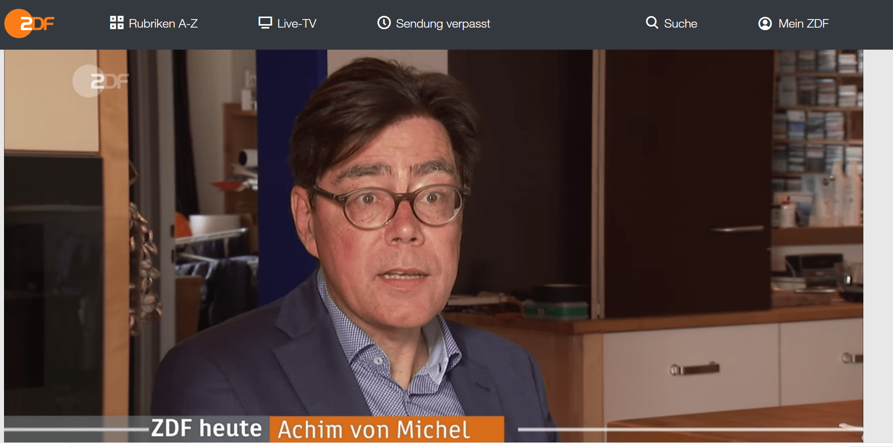 Achim von Michel ZDF heute Interview
