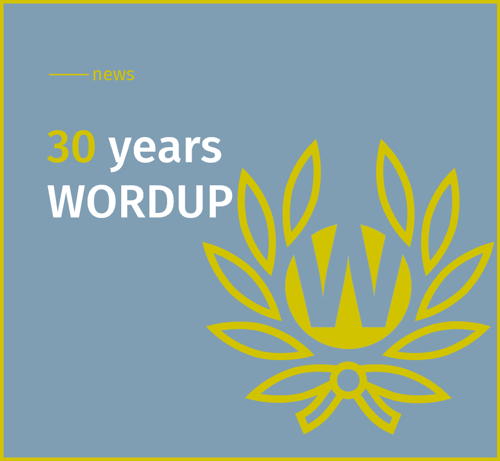 30 years WORDUP Public Relations Agency