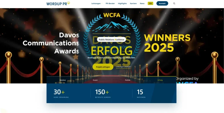 Schnell wie nie: Die neue WORDUP Homepage